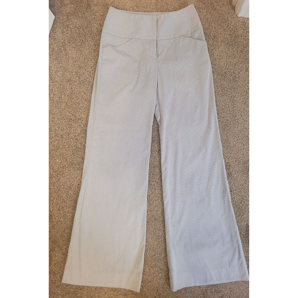 Antonio Melani Women's Gray Pinstripe Stretch Dress Pants Career Trouser Size 2